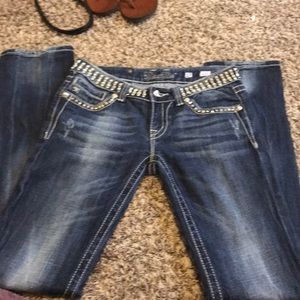 Studded Miss Me Straight Leg Jeans